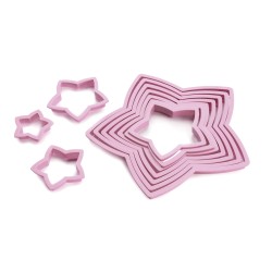 6 unidades de IBILI 798900 SET 10 CORTAPASTAS ABETO