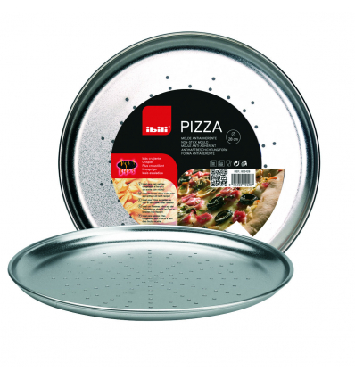 6 unidades de IBILI 802428 MOLDE PIZZA CRISPY ESTAÑADO 28 CMS.