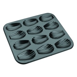 MOLDES MADALENAS 12 CAVIDADES 25X21CM 6 UNIDADES DE IBILI 820502