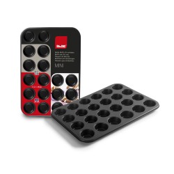 MOLDES MUFFIN 24 CAVIDADES MINI Ø5CM 38X26X3.2CM 6 UNIDADES DE IBILI 820510