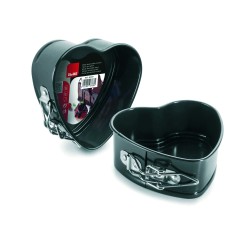 MOLDES MINI DESMONTABLES CORAZON MOKA 11X5CM 6 UNIDADES DE IBILI 824511