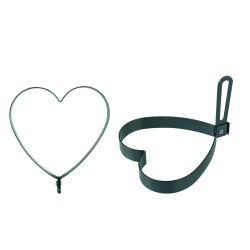 6 unidades de IBILI 824700 MOLDE HUEVO CORAZON MOKA 10 CMS.