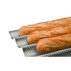6 unidades de IBILI 824804 MOLDE 4 BAGUETTES / TEJAS