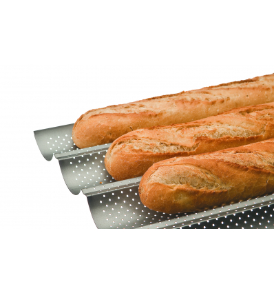 6 unidades de IBILI 824804 MOLDE 4 BAGUETTES / TEJAS