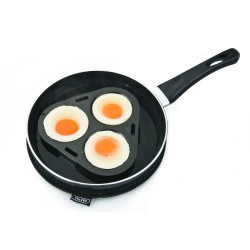 6 unidades de IBILI 825603 BANDEJA PARA ESCALFAR 3 CAV.MOKA