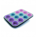 MOLDES MUFFIN 12 CAVIDADES 12 CAPSULAS 39X27X3.5CM 6 UNIDADES DE IBILI 827000