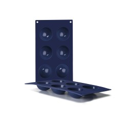 MOLDES 6 CAVIDADES SEMIESFERAS BLUEBERRY Ø6X3CM 6 UNIDADES DE IBILI 870040