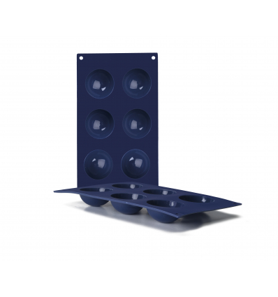 MOLDES 6 CAVIDADES SEMIESFERAS BLUEBERRY Ø6X3CM 6 UNIDADES DE IBILI 870040