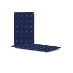 MOLDES 24 CAVIDADES SEMIESFERAS BLUEBERRY Ø3X1.5CM 6 UNIDADES DE IBILI 870043