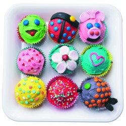 SET 4 MOLDES CUPCAKE SILICONA 6 unidades de IBILI 871406