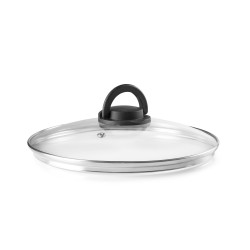 3 unidades de IBILI 970932 TAPA DE CRISTAL POMO PLEGABLE 32 CM