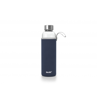 3 unidades de IBILI 758105B BOTELLA BOROS.NEOPRENE DARK BLUE 550 ML