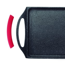 PLACHA-GRILL LISA ALU.FU.34X26 ECO-PIEDR LACOR 24135