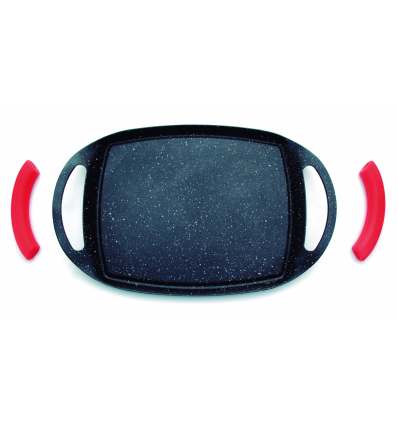 PLACHA-GRILL ALUMINIO 36 CMS ECO PIEDRA LACOR 25536
