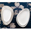 Fuente triangular irregular porcelana Scenic Happy 27.5x17 cm. ROSENHAUS 01010469 (6 unidades)