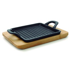 MINI GRILL CUADRADO MAGMA 19,5X14X1,7 CM LACOR 25875