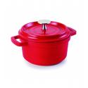 CACEROLA ROJA ALUMINIO FUNDIDO D.9.5 CMS LACOR 25909