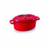 CACEROLA ROJA OVAL ALUM.FUND.12X8.5 CM LACOR 25911