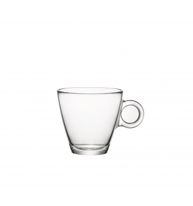 Doce unidades de BORMIOLI 430220M04321990 Easy bar taza moka/espresso 10 cl