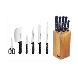 ARCOS Set de 4 CUCHILLOS+MACHETA+TIJERAS+TACO