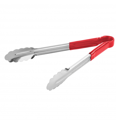 PUJADAS P358302 PINCE BUFFET EN ACIER INOXYDABLE 30 CM. ROUGE