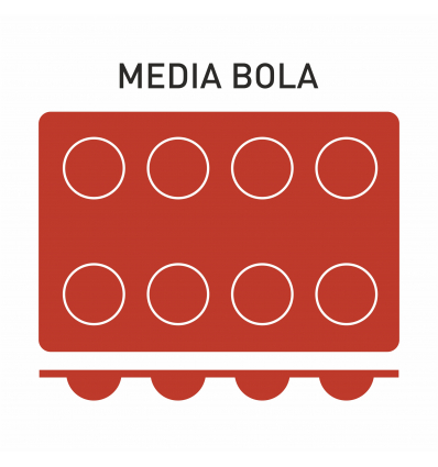 PUJADAS P850003 MOLDE SILICON 1/2 BOLA 8 UN.60