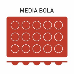 PUJADAS P850005 MOLDE SILICONA 1/2 BOLA 15UNID