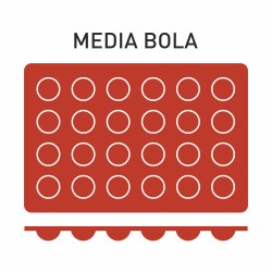 PUJADAS P850006 MOLDE SILICONA 1/2 BOLA 24UNID