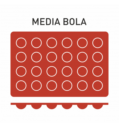 PUJADAS P850006 MOLDE SILICONA 1/2 BOLA 24UNID