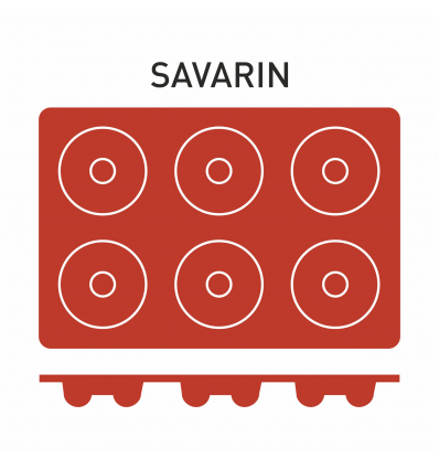 PUJADAS P850012 MOLDE SILICONA SAVARIN 6 UNID