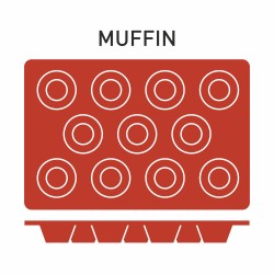 PUJADAS P850022 MOLDE SILICONA MUFFIN 11 UNID.