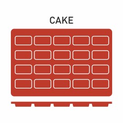 PUJADAS P850025 MOLDE SILICONA CAKE 20 UNID.