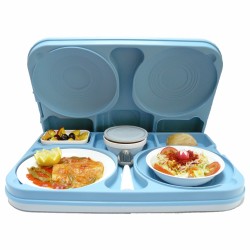 Bandeja Isotérmica Polipropileno Azul 55 x 11 cm | Buffet| Crucero|