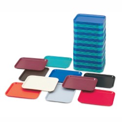 Bandejas Fast Food Rojas 35.6 x 25.4 cm | Buffet|Autoservicio