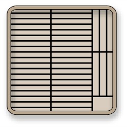 PUJADAS P44073 CESTA CON REJILLA DE 44 PLATOS DIAMETRO PLATOS 15-18 CM