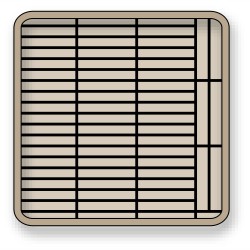 PUJADAS P63052 CESTA CON REJILLA DE 63 PLATOS DIAMETRO PLATOS 10-12,8 CM