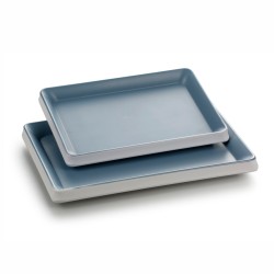 Bandeja rectangular de melamina Azul "Versátil". Dimensiones: 31,5x23 cm, altura 3 cm. PUJADAS P22342 (1 unidad)
