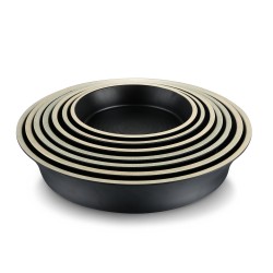 Plato para tapas big de melamina "Terracota oscura" Dimensiones: Ø 19 cm, altura 4 cm. PUJADAS P22740 (1 unidad)
