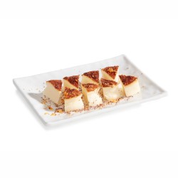 Bandeja rectangular de melamina Blanco, colección "Blanche". Dimensiones: 25x18 cm, altura: 3,5 cm. PUJADAS P22349 (1 unidad)