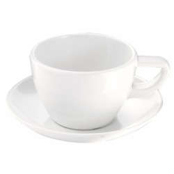 Taza de café moka melamina Blanco S "Complet". Dimensiones: Ø 7 cm, altura: 4,8 cm. Capacidad: 10 cl. PUJADAS P22178 (12 unidade