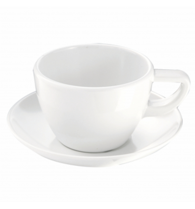 Taza de café moka melamina Blanco S "Complet". Dimensiones: Ø 7 cm, altura: 4,8 cm. Capacidad: 10 cl. PUJADAS P22178 (12 unidade