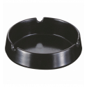 Cenicero redondo de melamina Negro bajo. Dimensiones: Ø 10 cm, altura 2,7 cm. PUJADAS P22185 (6 unidades)