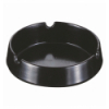 Cenicero redondo de melamina Negro bajo. Dimensiones: Ø 10 cm, altura 2,7 cm. PUJADAS P22185 (6 unidades)