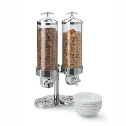 Dispensador de Cereales Doble|Acero Inox, 600 mm| PUJADAS 4635210