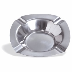 Cenicero cuadrado hondo de acero inoxidable. Dimensiones: 12,5x12,5 cm, altura 2,5 cm. PUJADAS P639000 (1 unidad)