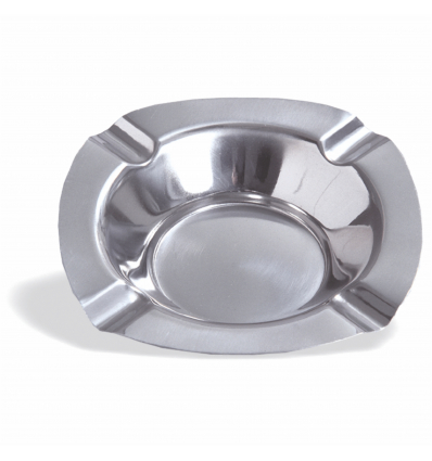 Cenicero cuadrado hondo de acero inoxidable. Dimensiones: 12,5x12,5 cm, altura 2,5 cm. PUJADAS P639000 (1 unidad)
