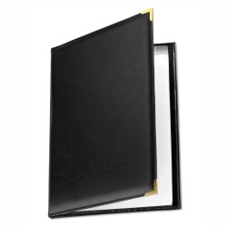 Porta Menú A4 Elegance Negro | PVC | Pujadas P20042 | Alium Pro