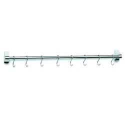 COLGADOR DE BARRA 40 CM. 6 GANCHOS 18/10 LACOR 60740