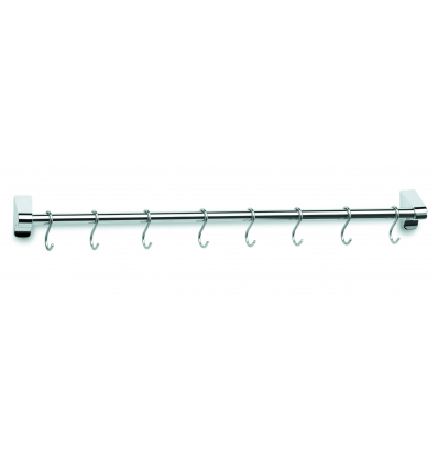 COLGADOR DE BARRA 40 CM. 6 GANCHOS 18/10 LACOR 60740