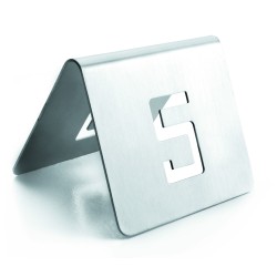 NUMEROS DE MESA 6X5 CM. 1-12 INOXIDABLE LACOR 61095